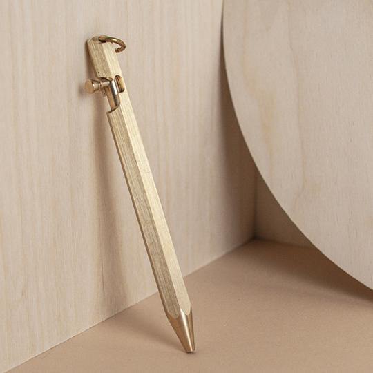 Brass Bolt Pen - agoracurated